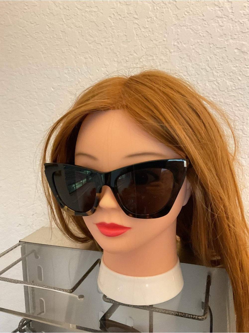 Saint Lauren tortoise shell  Classic Black Cat-Eye Women's Sunglasses
